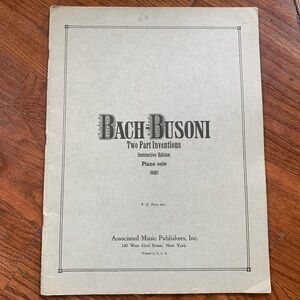 Bach-Busoni Two Part Inventions Instructive Edition Piano Solo Sheet Music